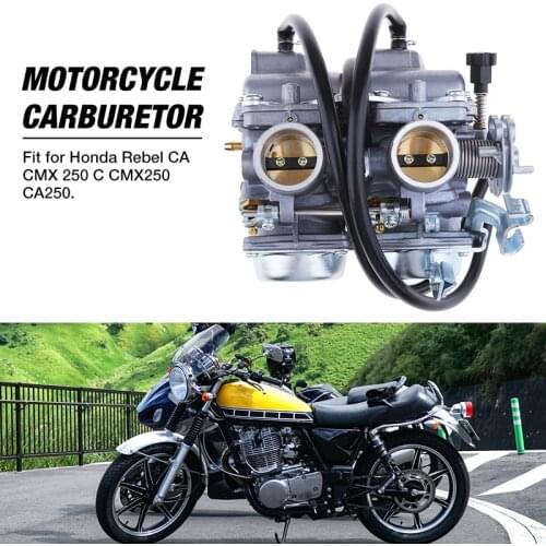Motorcycle Carburetor Dual Carbs Twin Carburetors For Honda Rebel CA CMX 250 C CMX250 CA250 2 Cylinder Engine Moto Accessories