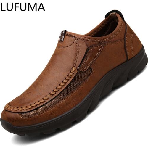 Men Casual Shoes Breathable Loafers Sneakers 2021 New Fashion Comfortable Flat Handmade Retro Leisure Loafers Shoes Men Shoes