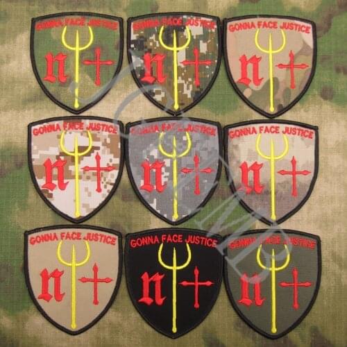 DEVGRU NSWDG SealTeam6 ST6 Gonna Face Justice Morale Military Tactics Embroidery patch Badges