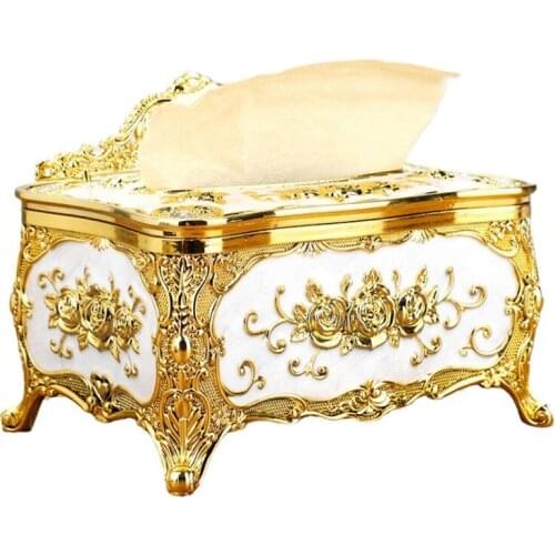 New European-Style Tissue Box Pumping Box Household Multifunctional Storage Box Bedroom Living Room Pumping Box