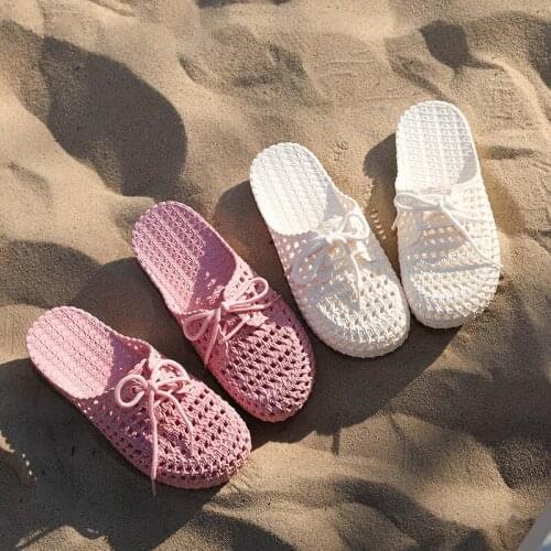 Cave shoes women slippers students flat beach slippers shoes woman house slippers Leisure slippers Antiskid and wear resistant