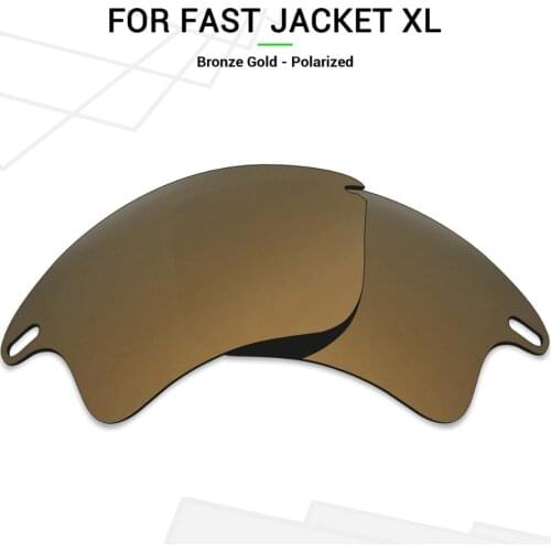 Mryok POLARIZED Replacement Lenses for Oakley Fast Jacket XL Sunglasses Bronze Gold