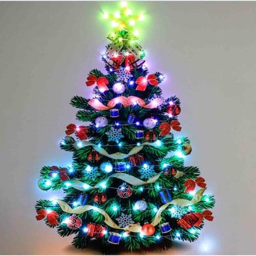 Holiday Decoration Light String Led32 Key Rgb Point Control 2 Meters 20 Lights Indoor Balcony Curtain Decoration Night Light