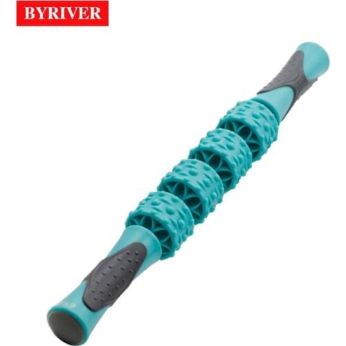 BYRIVER Drop Shipping Handheld Neck Back Arm Calf Handhel Muscle Massage Roller Stick Kit Cellulite Massager Pain Tension Relief