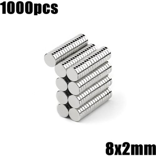 1000pcs magnets (specification:8 2 )Super Powerful Strong Rare Earth Neodymium Magnet N35 Magnets
