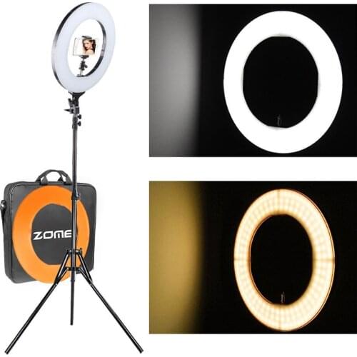 Cadiso Ring Lamp LED Light Lighting for Photo Makeup Photography Lighting Dimmable with Tripod Stand