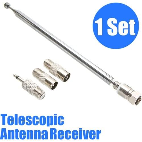 1 Set Telescopic Aerial Antenna 7 Section Extendable DAB FM Radio Receiver For Home Radio TV Remote Supplies