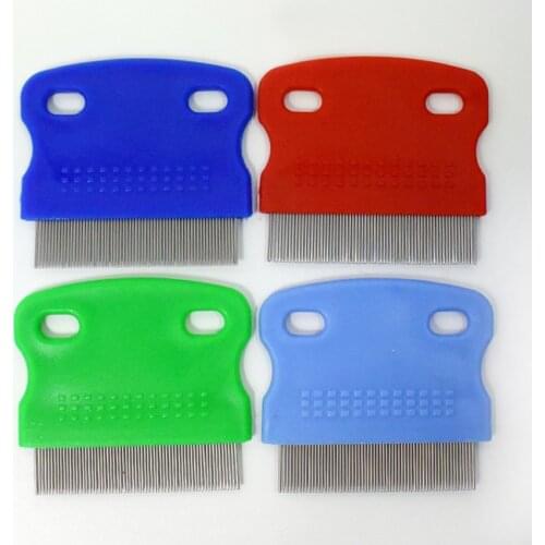 1pcs Plastic Pet Dog Comb Remove Flea Hair Brush Hair Comb Puppy Cat Comb Dog Brush Multifunction Pet Grooming Stainless Steel