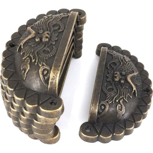 10PCS Vintage Retro Bin Pull Shell Type Handle Antique Cabinet Drawer Door Handle Pulls 90*43 mm