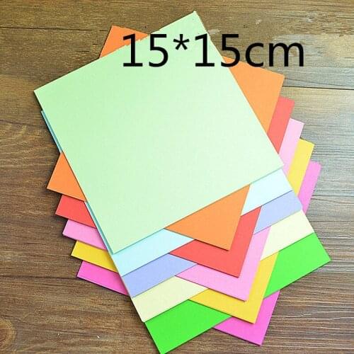 15x15cm Childrens paper-cut origami scrapbook special paper Kindergarten Color handmade origami 100pcs/200pcs/bag origami paper