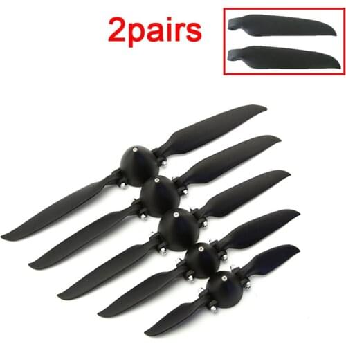 2Pairs Folding Propeller 6x4 7x3 8x6 9x5 10x6 11x6 Paddle Blades Fixed Wing Props with 3MM Hole for RC Airplane Glider DIY Parts