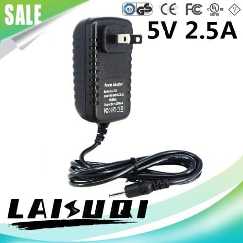 1pcs 5v 2.5A DC2.5mm Ac/dc Power Adapter Us Plug 5V2.5A Charger Supply For Tablet PC LAISUQI New Arrival Hot Sale