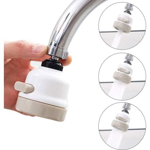 Kitchen Water Saving Tap 360degrees Swivel Faucet Booster Shower Aerator Faucet Sprayer Head Anti Splash Tap Water Splash Filter