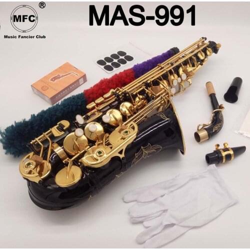 Music Fancier Club Alto Saxophone MAS-991 Black Lacquer With Case Sax Alto Mouthpiece Ligature Reeds Neck Musical Instrument