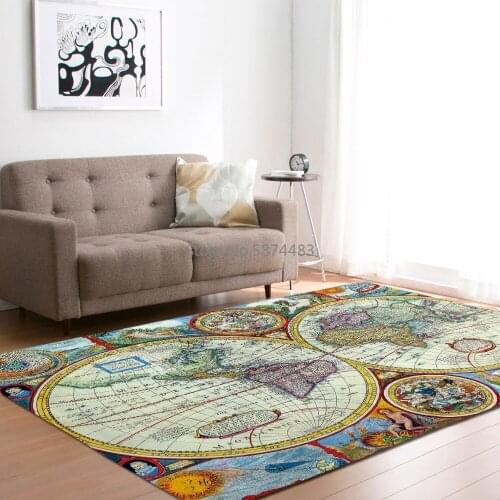 Large world map carpet carpet bedroom children baby games crawling carpet living room home decoration