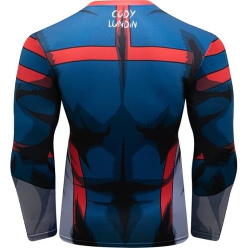 Cody Lundin Men Sport kickboxing Fitness T shirt BJJ Boxing Shirts Gym MMA Rash Guard Jiu Jitsu Jerseys