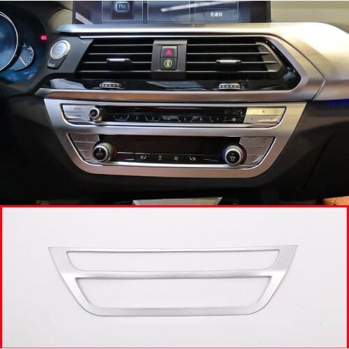 For BMW X3 G01 X4 G02 2018 Year Car-styling ABS Matte Chrome Center Console Decoration Panel Cover Trim Car Accessories