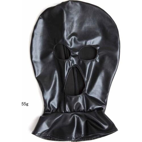 Adult PU Leather Sexy Fetish Head Headgear Restraints Mask BDSM Bondage Restraints Halloween Sex Toys For Couples