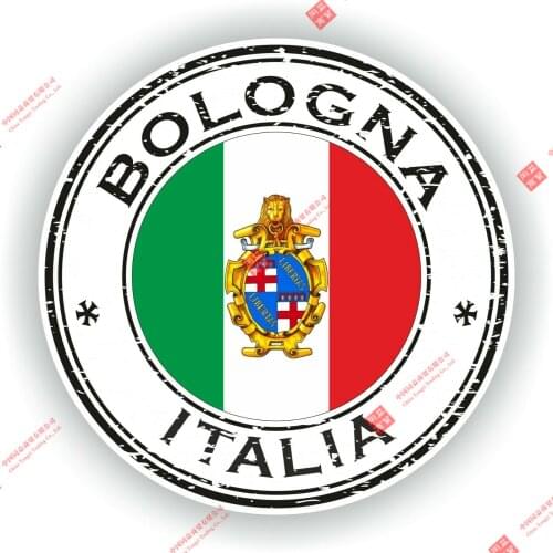 Interesting Car Stickers Bologna Italy Stamp Seal Seal Car Styling PVC Vinyl Motorcycl Accessories