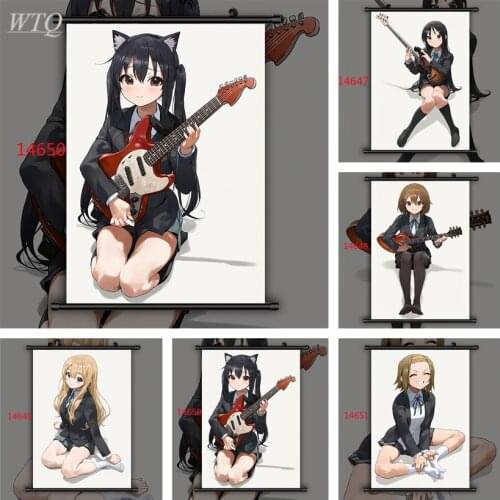 K-on! Yui Mio Tsumugi Azusa Ritsu Anime Manga Anime Posters Canvas Painting Wall Decor Posters Wall Art Picture Home Decoration