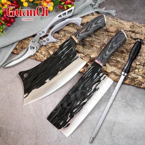 Stainless Steel Kitchen Cleaver Knife Chef Knife Chopping Slicing Cleaver Butcher Knife Vegetables Cutting Fish Fillet Knives