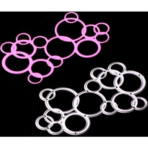 YINISE Metal Cutting Dies For Scrapbooking Stencils Bubble DIY PAPER Album Cards Decoration Embossing Folder Craft Die Cuts Tool