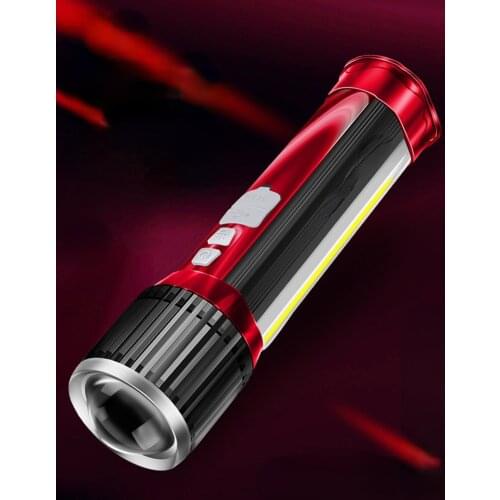 Led multi-function strong light flashlight charging super bright outdoor adventure fishing rechargeable flashlight