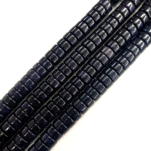 Fashion natural stone blue sand Septum beads for Necklace Necklace jewelry making bracelet accessories wholesale 62pcs/lot