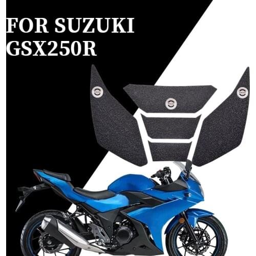 Motorcycle Fuel Tank TPU Rubber Anti-slip Side Knee Grip Traction Pad for Suzuki GSX250R 2017-on Tank Protection Decor Sticker