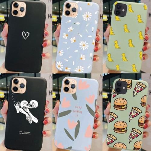 Soft Case For Oppo A5 A9 2020 Fashion Phone Cover Painted Art Cute Flower Dragon TPU Silicone Candy Color Back Bumper Bags