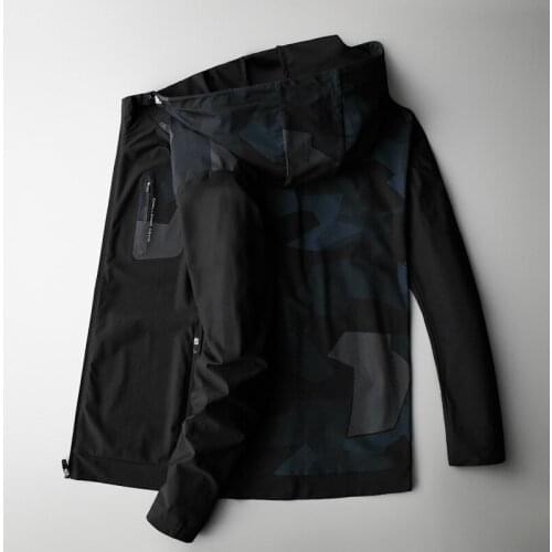 BIG plus size 8XL 7XL new Spring jacket men Hooded print camouflage jacket casual jacket sport coat fashion windbreaker men