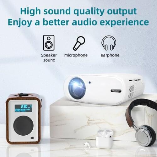 The new 1920X1080 wireless projector is suitable for Apple Android smart phone TV box switch computer PS4XBOXHDMI transmission