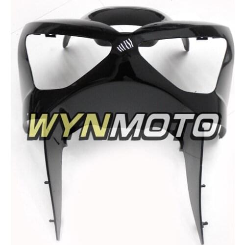Painted Front Fairing For Kawasaki ZX6R 2003-2004 03 04 ABS Motorbike Bodywork Part Headlight Frame Gloss Black New