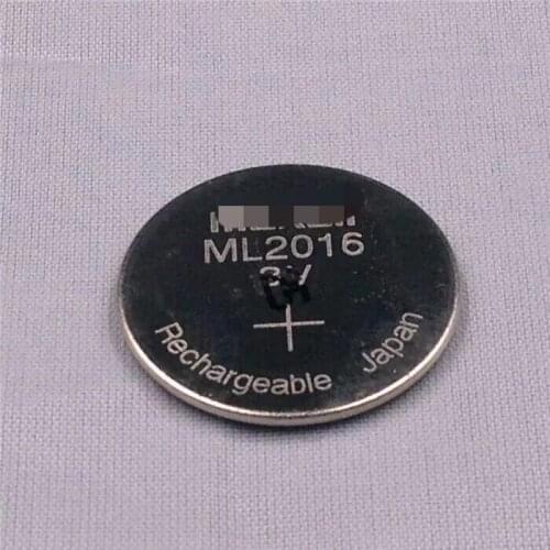 5~10PCS/LOT Original Maxell ML2016 ML 2016 3v Li-Ion Lithium Ion Rechargeable Coin Cell Button CMOS RTC Battery Batteries