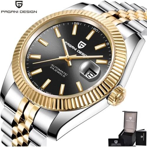 Pagani Design Luxury Mens Watch Stainless Steel Waterproof Mechanical Watch Fashion Sports Watch Mens Business Relogio