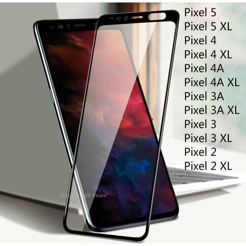 Full Cover Tempered Glass For Google Pixel 5 4 4A 3 3A 2 XL Screen Protector For Google Pixel 5XL 4XL 3XL Protective Film Glass