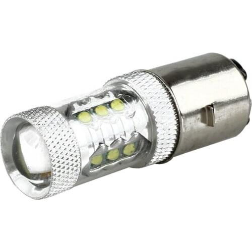Hot 80W BA20D H6 White 16 LED Motorcycle MotorBike/Moped/ATV Headlight Bulb