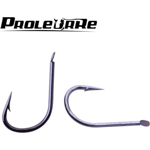 5package/50pcs Super Sharped Forged Fishing Hooks High Carbon Steel carp Fish Hook Fishhooks Jig Barbed Fishing Accessories