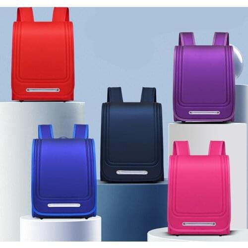 School Bags for Girls Boys Orthopedic Backpack Kids Waterproof PU Schoolbags Primary Grade 1-3 Japanese Style School Backpack