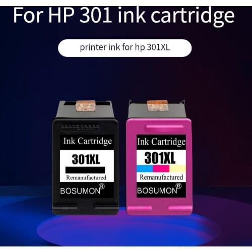 Bosumon 301XL Compatible Ink For HP301XL For HP1050 1051 1055 1056 3051 Printer Ink Cartridges Chip Ce400 Free Shipping