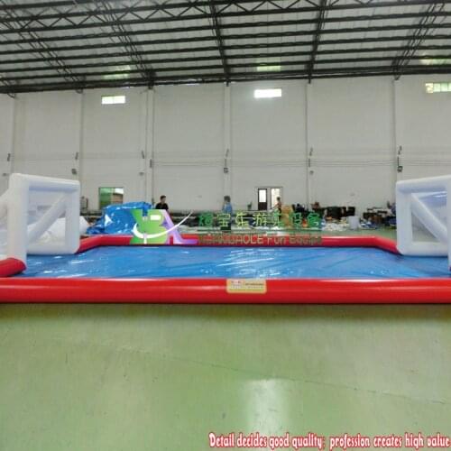 Outdoor Sport Playground Water Football Inflatable Soap Soccer Field