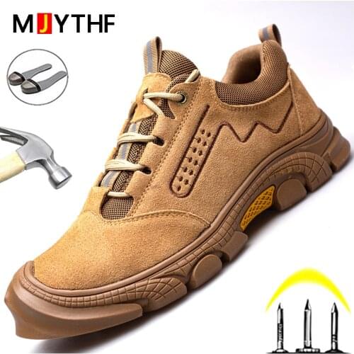 High Quality Work Safety Shoes Anti-smash Anti-puncture Work Shoes Sneakers Indestructible Footwear Anti-scalding Welder Shoes