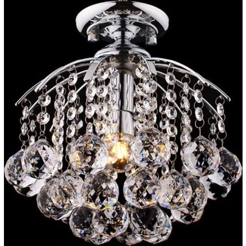 High grade LED K9 crystal pendant light Modern circular dining room lamp Porch lamp Corridor light Hotel stairs decorative light