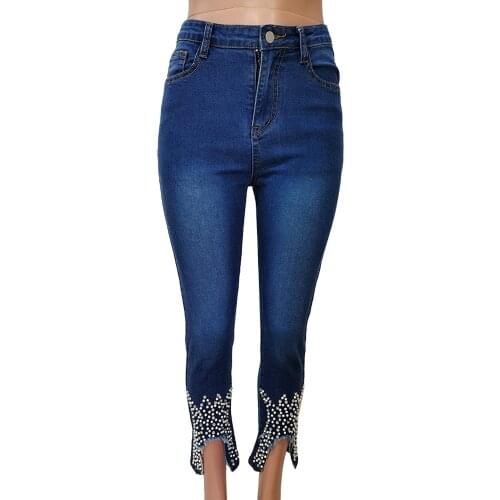 2021 Spring Autumn Denim Jeans Sexy Bodycon Jeans Streetwear Women Festival Clothing High Waist Pants 2021 New Club Pants