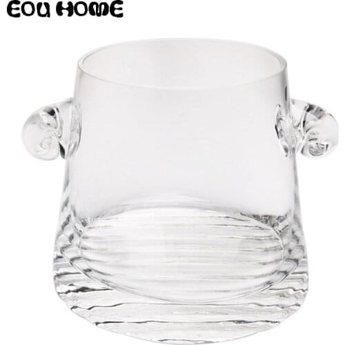 900ML Lead-free Glass Buckets Coolers Holders Decorative Glassware and Barware Craft Accessories for Whisky Vodka and Red Wine