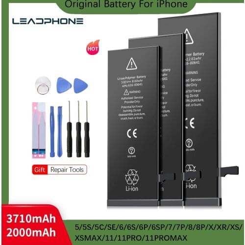 Bateria de alta capacidade para celular Apple iPhone, nova, selo oem, para modelos 5 5S 5C SE 6 6S 7 8 Plus X XR XS Max