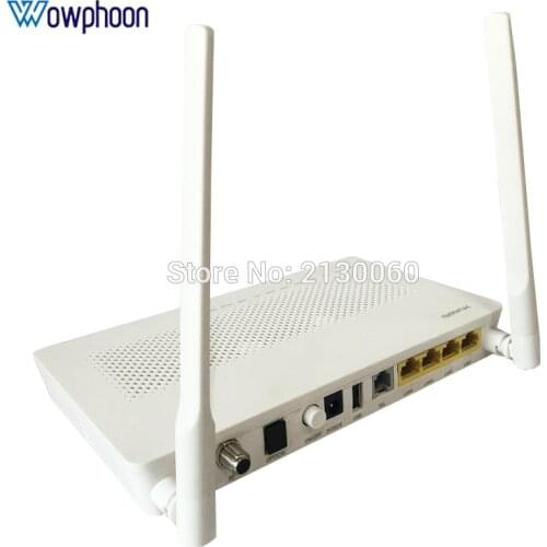 Free Shipping Huawei Echolife HG8247H5 GPON ONT ONU 1GE+3FE+2TEL+WIFI+CATV English Firmware onu gpon wifi catv