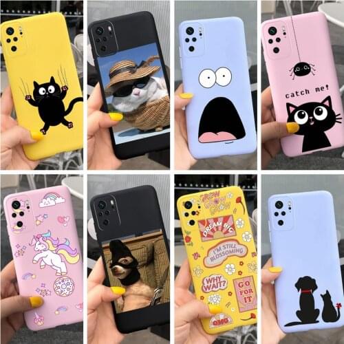 Cute Silicone Cartoon Cover For Xiaomi Redmi Note 10 Pro Case Note10 S Soft Fundas For Redmi Note 10 Pro 10Pro Phone Cases Coque
