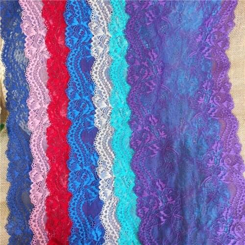 E3043 23cm multicolor micro elastic lace Knitted fabric DIY garment accessories