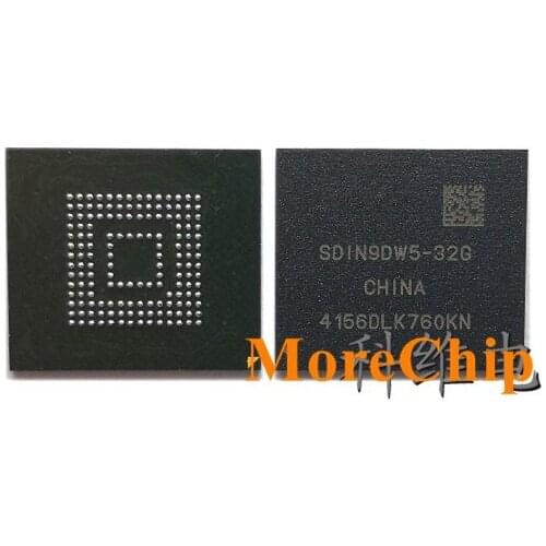 SDIN9DW5-32G eMMC BGA153 32GB Phone Nand Flash Memory IC Storage Chip Soldered Ball Pins 2pcs/lot